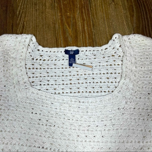Gap Crochet Sweater Pullover Boho Festival Size L - Picture 2 of 10